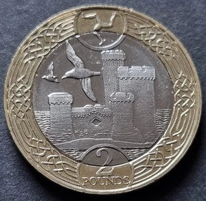 2021 IOM Manx £2 Tower of Refuge  Coin Slightly Circulated - Picture 1 of 3