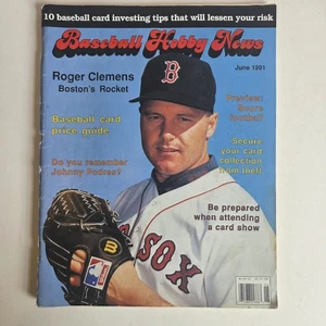 Roger Clemens Baseball Hobby News Magazine Old '91 Vtg Free ship - Picture 1 of 6