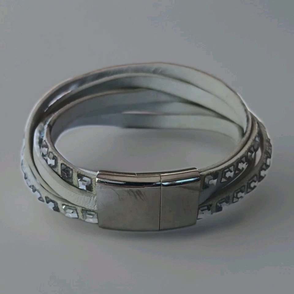 Swarovski  Bracelet, Multi Strand,  Magnetic Clasp - Image 1 of 4