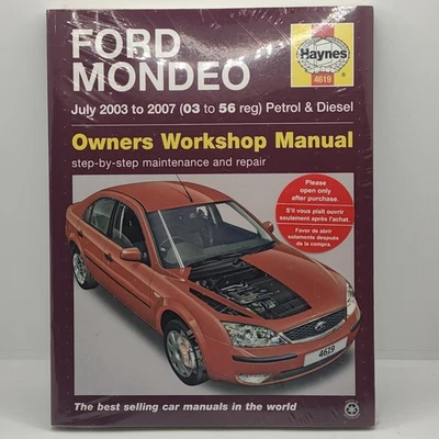 Ford Mondeo Petrol & Diesel July 2003 - 2007 Haynes Repair Manual. Sealed. 4619 - Image 1 of 4