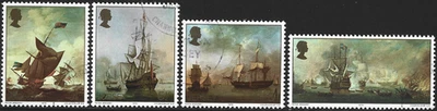 Jersey Sg 115/118 1974 Jersey Artists (2da serie) pinturas marinas bien usadas Foto 1 de 2