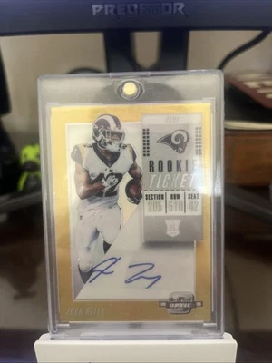 2018 Panini Contenders Optic Ticket Gold Prizm /10 John Kelly Rookie Auto RC - Image 1 of 3