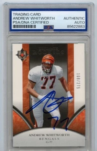 Andrew Whitworth Signed 2006 Upper Deck Ultimate Collection Rookie RC /275 PSA - Picture 1 of 2