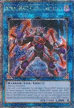 YuGiOh Xtra HERO Cross Crusader (V.5) RA04-FR076 Quarter Century Secret Rare - Bild 1 von 2
