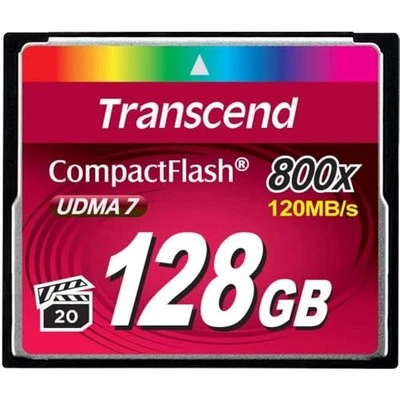 128GB CompactFlash CF Card 800X 120MBs Read High Speed for Photography Video - Image 1 of 2