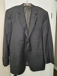 Pronto Uomo Couture Suit Jacket Dark Gray Size 48 Made in Italy - Picture 1 of 17