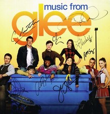 Glee Cast SIGNED 12x12 Poster Lea Michele Cory Monteith COA