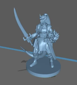 Adventurer: Female Tiefling Warlock Hexblade - Picture 1 of 1