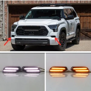 New For Toyota Sequoia 2023-2024 DRL LED Daytime Running Light Bumper Fog Lamp - Picture 1 of 9