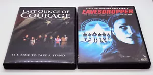 2 DVDs EAVESDROPPER & LAST OUNCE OF COURAGE One Person vs Conspiracy Cover Up CC - Imagen 1 de 3