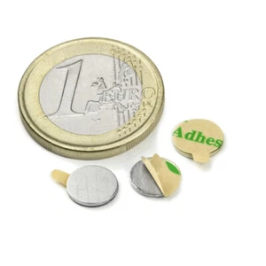 100 Imanes Neodimio Adhesivos redondo Ø 08x0.75mm Discos magnético Fuerza 200 g. - Imagen 1 de 7