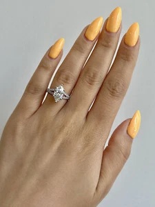 2.30 Carat Marquise Split Shank Ring E VVS2 Lab Grown Diamond IGI Certified - Picture 1 of 5