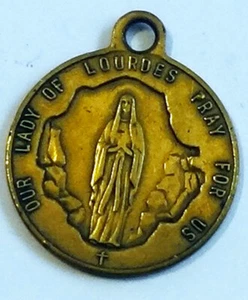 Gremio San Antonio Paterson NJ Nuestra Señora de Lourdes Medallón Colgante De Colección - Imagen 1 de 2