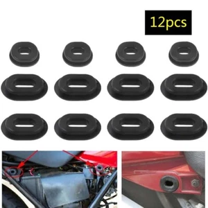 12x Motorcycle Rubber Grommets Gasket Side Cover Goldwing Bolts for Honda Suzuki - Bild 1 von 14