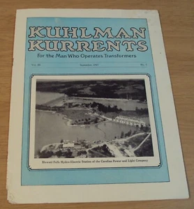 1927 EMPLOYEE Magazine/Flyer~"KUHLMAN (Electric Co) KURRENTS" Bay City MI~(JR) - Picture 1 of 7
