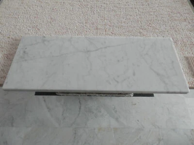 Tagliere marmo bianco Carrara 60x20 +omaggio,base x stemperare il cioccolato   - Immagine 1 di 2