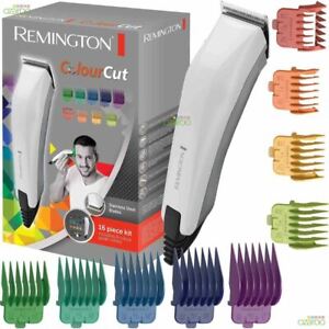 Remington ColourCut Mens Hair Clipper Trimmer Shaver Kit Set with 9 Combs HC5035