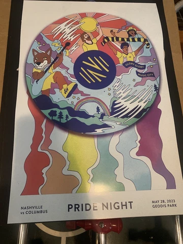 NASHVILLE SOCCER CLUB  Poster NSC vs COLUMBUS MLS 2023 Cover