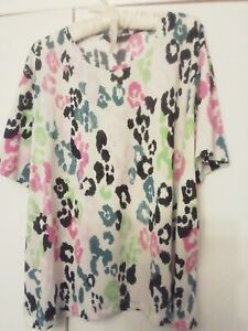 M&S TOP BNWOT SIZE 22 MULTI COLOURED