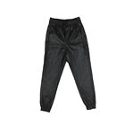Zara Faux Leather Black Jogger Pants With Pockets In Excellent Used Condition