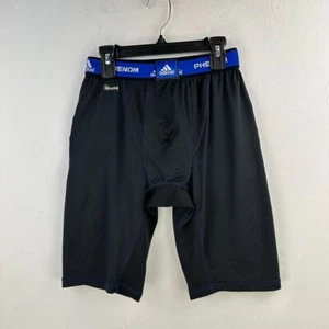 Adidas Phenom Shorts M Black Slider Performance Compression Padded Cup Holder - Picture 1 of 7