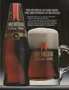 1986 Vintage MICHELOB Classic Dark Beer Breweriana Print Ad - Bild 1 von 1