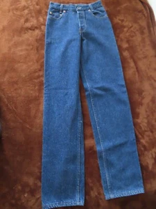 Vintage 80s Levis 701 Student Fit 501 Button Fly Jeans Denim 26 X 32 Made In USA - Picture 1 of 17