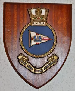 Royal Naval Sailing Association mess wall plaque crest shield navy yacht club - Picture 1 of 2