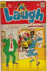 Cómic Archie Laugh # 214 enero 1969 - Imagen 1 de 2