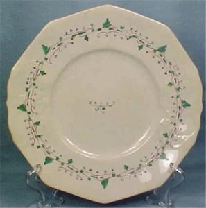 Sprig Plate Soft Paste Hand Painted Flowers 8.75in. Diameter Antique Beauty - Picture 1 of 4