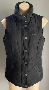 ESPRIT Puffer Vest Black Zip Front REVERSIBLE Quilted Super Warm Ladies 10 NEW - Picture 1 of 10