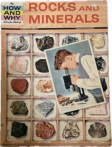 Vintage 1960 How & Why Wonder Book Of Rocks & Minerals KidsEducational Reference - Picture 1 of 2