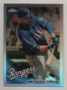 2010 Topps Chrome Refractor #096 Nelson Cruz Texas Rangers BV$3 #96 - Picture 1 of 1
