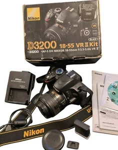 Nikon D3200 DSLR Camera & Nikon AF-S DX 18-55mm VR II Lens Kit - Picture 1 of 6