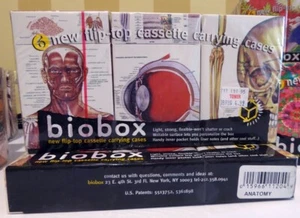Biobox Six (6) Flip-top Audio Cassette Carrying Cases Anatomy, original package - Bild 1 von 2