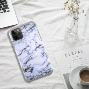 Für Apple iPhone 11 / Pro / Max Hybrid Gummi Silikon Case Hülle Marmor Muster - Bild 1 von 9