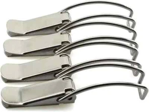 4Pcs 85Mm/3.35 Inch Spring Loaded Toggle Latch Hasp,304 Stainless Steel Box Cabi - Picture 1 of 2