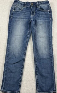 American Eagle Artist Crop Capri Jeans Women Size 0 Slightly Faded Super Stretch - Picture 1 of 18