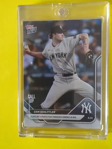 IN HAND 2025 Cam Schlittler Topps NOW MLB Rookie Card #587 MINT PERFECT THROUGH6 - Picture 1 of 2