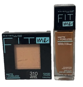 Maybelline Fit Me Matte + Poreless Pressed Powder Compact #310 SUN BEIGE - Picture 1 of 4