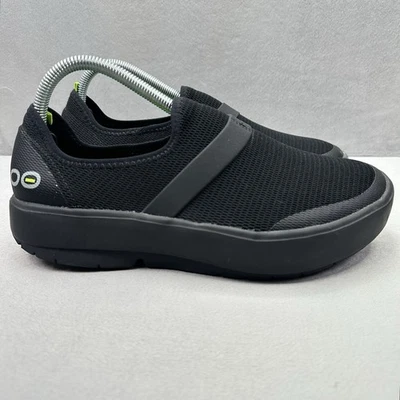 OOFOS OOmg eeZee Low Fibre Womens Size 9.5 Shoes Black Recovery Comfort Support - Image 1 of 4
