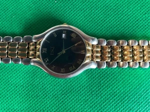 ESQ DRESS WATCH MODEL 300228A S/S/GOLDPLATE Black DIAL - Bild 1 von 4