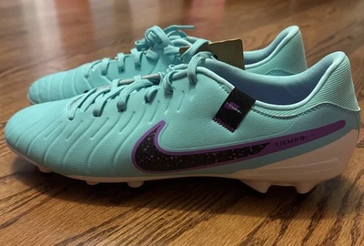 Nike Tiempo Legend 10 Academy FG/MG Shoes Men 9.5 - Hyper Turquoise (DV4337-300) - Image 1 of 4