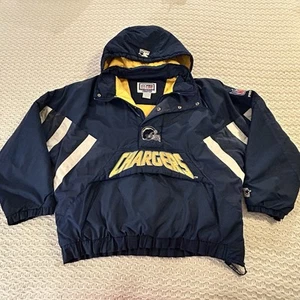 Grande veste universitaire vintage Los Angeles Chargers Starter Pro Line NFL Puffer - Photo 1/17