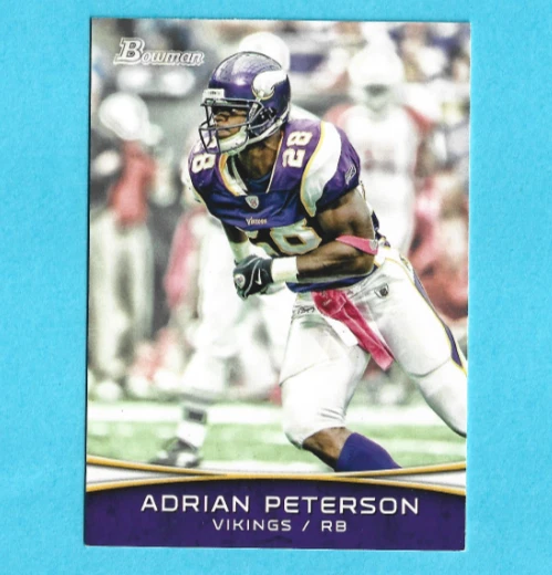2012 Bowman Football Card #40 Adrian Peterson - Image 1 of 2