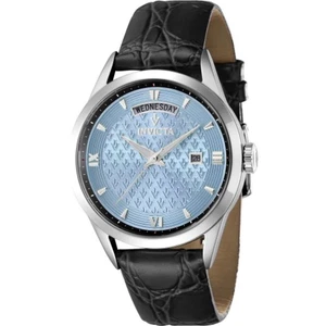 Reloj Invicta Vintage Para Mujer Cuarzo Esfera Azul Claro Correa Cuero Negro 44260 - Imagen 1 de 2
