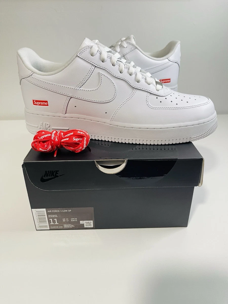 Nike Air Force 1 Supreme White | eBay