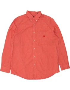 CHAPS Mens Easy Care Shirt XL Red Cotton AW10 - Picture 1 of 3