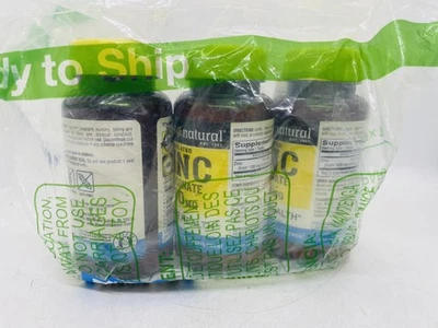 ZINC from 100mg Zinc Gluconate Prostate health 100 TABLETS MASON NATURAL PACK 3 - Image 1 of 4