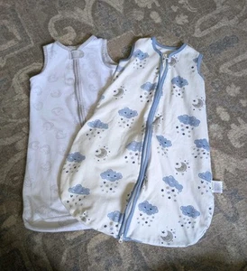 Lullaby Lane Yoofoss 0-6 Sleepy Sacks Lot Of 2 Cotton Sleep Blanket Baby - Picture 1 of 10
